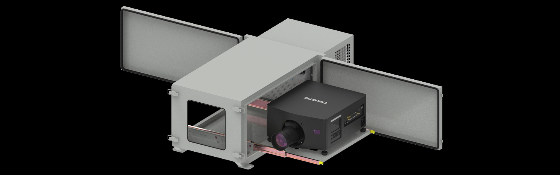 科视M-4K25 RGB投影机恒温箱，科视M-4K25 RGB投影机基站，科视M-4K25 RGB投影机三防箱，科视M-4K25 RGB投影机防潮箱
